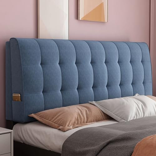 QMZDXH Kopfteil Bezug/Überzug Samt Kopfteil Abdeckungen King Size Bett Kopfteil Abdeckung gepolsterte Bettkopfteil Hussen Für Einzelbetten, Doppelbetten, Kinderbetten H,90cm*10cm