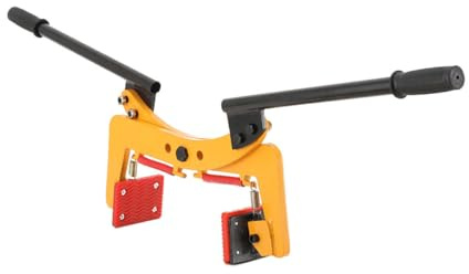 Lfhelper 260kg Bordsteinzange Versetzzange 8-30cm Spannbreite Bordsteintragezange mit Sicherheitsgriff Steinausheber Pflasterträger Bordsteinträger Hebezange Bordstein Bordsteinversetzzange, Gelb