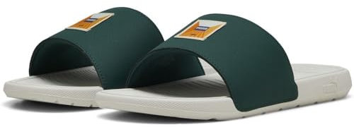 PUMA Unisex COOL CAT 2.0 GREENSIDE Schiebe-Sandalen, Dark Myrtle-WARM White, 39 EU