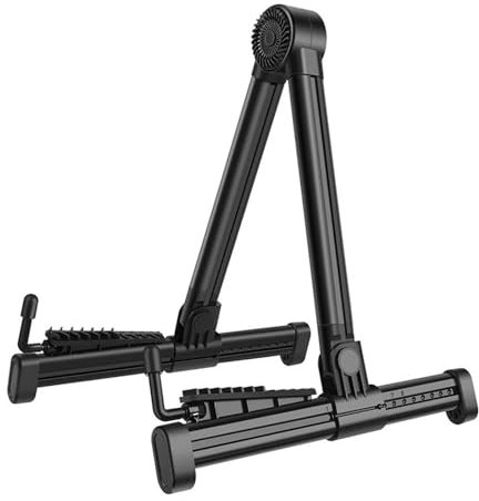 Luwecf Universal-Gitarrenständer, zusammenklappbarer Instrumentenständer, Bodengitarrenhalter für klassische Gitarre
