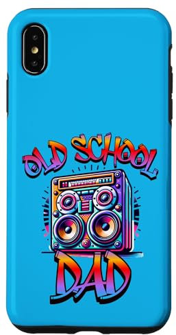 Hülle für iPhone XS Max Vatertag Boombox Papa Retro 80er Papa 90er Nostalgie