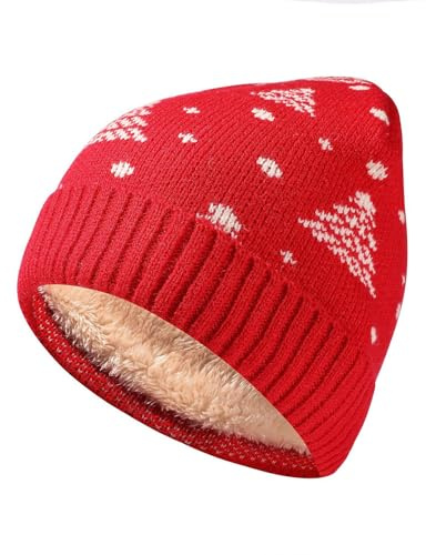 Cocila Big Promotion Lightning Deals Autumn/Winter/Christmas Plush Thick Double Layer Warm Knitted Wool Hat Ear Hats Women's Hats Caps Winter Waterproof Wooly Hat Women Gi Warehouse Deals Clearance