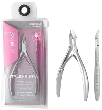 STALEKS PRO by Natury Nails® Professionelle Nagelhautzange, 5 mm, Edelstahl (Smart 31-5 mm)