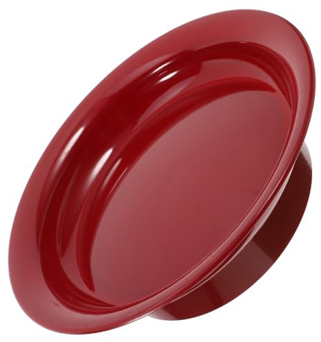 iplusmile Red Plastic Fruit Bowl 10-inch Fruit Basket Snack Dish Candy Holder Kitchen Counter Party Serving Plate
