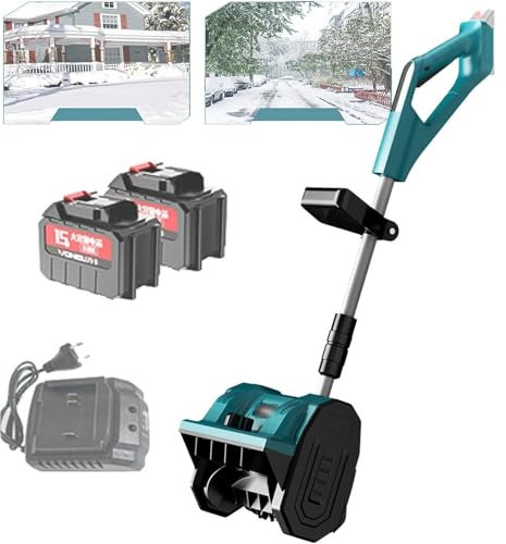 KJHYYPP Pala Quitanieves Eléctrica Inalámbrica, Soplador De Nieve Eléctrico De 20 V Y 13 Pulgadas, Pala Quitanieves para Coches De Entrada, Hogar, Jardín (1Xbattery)