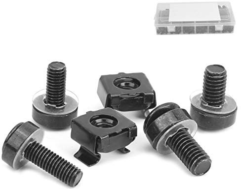 Set di Dadi e Viti a Gabbia da 200 Pezzi, Accessori per Automobili M5 M6 per Armadi, Telai, Ferrovie, Veicoli, Controller