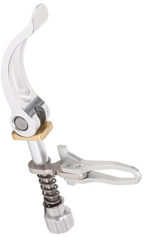 Collier de Serrage de Tige de Selle à Dégagement Rapide en Acier Inoxydable pour Cycles Pliants 31,8 Mm (SILVER)