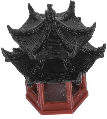 BESPORTBLE Bonsai Mini Statua Padiglione Decorazione Padiglione Acquario Acquario Statua Simulazione