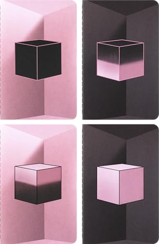 Moleskine X Blackpink Cahiers (4er-Set), P/A6, blanko, dekoriert