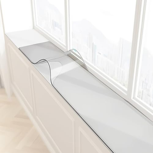 Protector De Alféizar Ventana, Se Puede Cortar Tapete, Material PVC, Impermeable Y Fácil Limpiar, Alta Transparencia, No Amarillea(180x15CM/71x6IN)