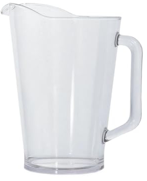 We Can Source It Ltd – 4 Pint Elite Polycarbonate Jug - Clear Large Plastic Drink Jug - Shatter Resistant Design for Pimms, Cocktails, Beer, Water, Juice – Catering, Bars, Restaurants, Dishwasher Safe