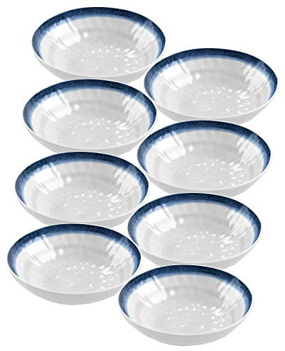 Coastal/Seaside - Outdoor/Camping/BBQ - Plastic/Melamine - Snack/Pasta/Cereal Bowl Sets (8)