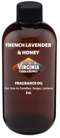 French Lavender & Honey Fragrance Oil (Our Version of The Brand Name) (8 oz Bottle) for Candle Making, Soap Making, Tart Making, Room Sprays, Lotions, Car Fresheners, Slime, Bath Bombs, Warmers…