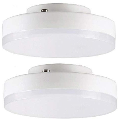TBE Lighting LED GX53 5 W glödlampor 2-pack/under skåp skivreflektor/inte dimbar/120° strålvinkel/varmvit – 3 000 Kelvin