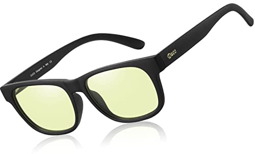 DUCO Blaulichtfilter Brille Herren Computerbrille,Anti-Blaulicht Brille Gaming Brille für PC/TV/Handy Bildschirmbrille UV-Schutz 8016