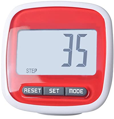 Bozaap Podomètre de Marche 3D avec Clip, Affichage LCD, Compteur de Pas de Marche 3D podomètre, Compteur de Pas d'activité de Remise en Forme, Compteur de Marche, Compteur de Marche
