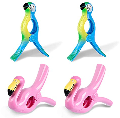 Handtuchklammern für Strandliegen, Sopito 4 Stück Handtuch Klammern Liege Klammern Handtuch Liege Groß Strandtuch Klammern für Strandtuch, Badetuch, Pool, Wäscheleine