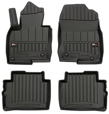 OMAC Gummi Fußmatten kompatibel mit Mazda CX-5 2017-2025 Premium TPE Automatten Schwarz 4X