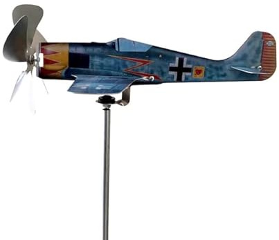 Aereo girandola segnavento FW190 A5-U7, in acciaio su cuscinetti a sfera, prodotto in Italia