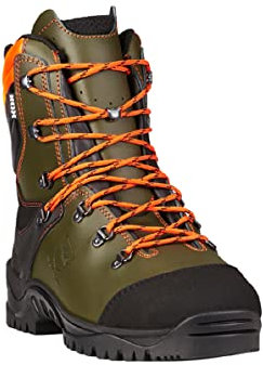 KOX Schnittschutzstiefel/Schnittschutzschuhe UNO Olivgrün Größe 41