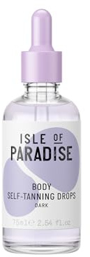 Isle of Paradise - Gocce Autoabbronzanti per il Corpo, Violet: Per Tonalità di Pelle da Media a Scura, 75 ml
