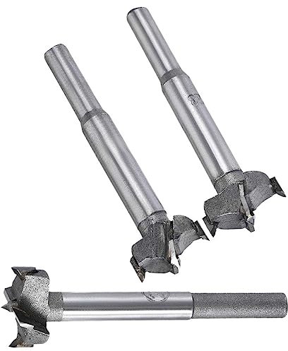 KhUKhu 3 PCS Forstner Bohrer Bits Wolfram Hartmetall Holz Loch SAH Opener Bohrer 21mm + 22mm + 23mm Holzbearbeitung Bohren Bohren Bit Cutter