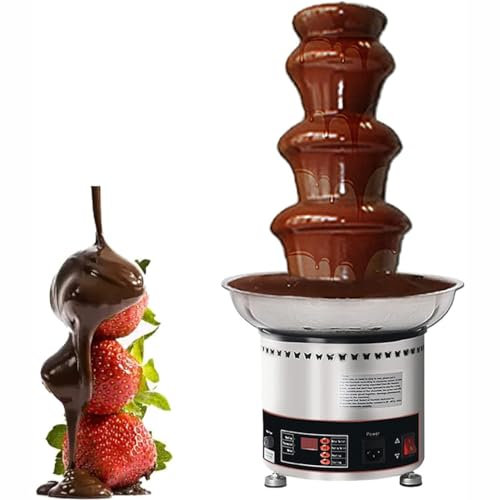 Fuente De Chocolate 300W, Máquina De Fusión En Cascada De Chocolate De Gran Capacidad De 7 Niveles, Olla Para Derretir Salsa Ajustable De 30-150 ℃, Ideal Para Fiestas Y Reuniones Familiares,5Tier