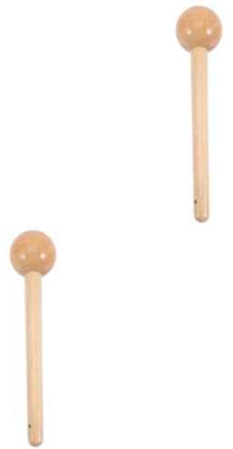 Kisangel 2pcs Youth Baseball Glove Mallet Wooden Mallet for Practice Softball Baseball Sliding Mitt Tool Mini Hammer Wood Hammer