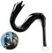 Goerpn Horse Whip Crop with Faux Leather,Riding Crop Paddle Tassel Whips with Anti-Slip Grip Gel Handle for Equestrian Outdoor Training Racing Show Practice Floggers for Cosplay Costume(30cm, black)
