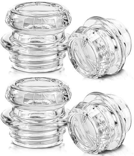 Percolatore di caffè di ricambio in vetro trasparente, confezione da 4 pezzi, durevole e trasparente, adatto per coleman, Gsi, Eurolux, Stansport, Texsport