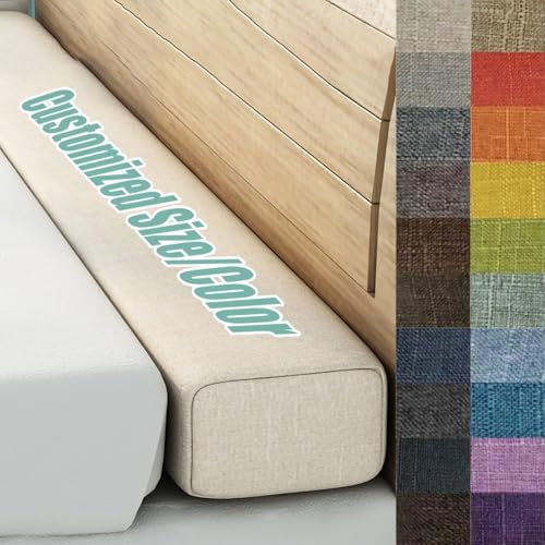 frides Individuelle Größe Bettlückenfüller, Matratzenverlängerung, Stützfüller Mit Abnehmbarem Bezug, Schließe Lücke Zwischen Kopfteil Und Matratze, Twin-zu-Einzel-/Doppel-/Kingsize-Bett