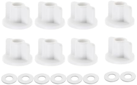 COZERI WC Sitz Rückmuttern Set, 8-teiliges Befestigungsset für Toilettensitze, Ersatz für WC Sitz Halterung, Robuste Schraubenmuttern für einfache Montage und zuverlässige Fixierung