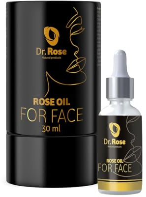 Ansiktsolja Dr. Rose, 30 ml – lyxig vårdande olja med naturliga ingredienser för strålande hud – fuktgivande och regenererande