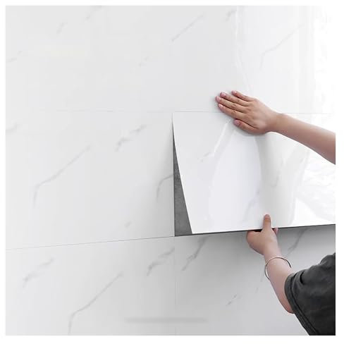 Duschwandpaneele, selbstklebende Wandfliesen, einfache Installation/Schneiden von Deckenpaneelen aus PVC(30pcs-30x60cm)