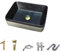 HJDQMDHA Accesorios de Baño Fregadero Rectangular sobre encimera, Lavabo de cerámica Retro para baño, Lavabo de tocador fácil de Limpiar, Lavabo sobre encimera Regalo