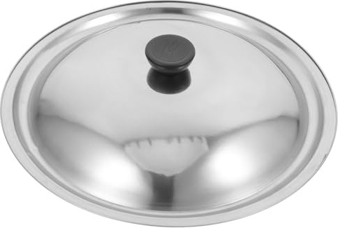 GLEAVI Ersatz-Topfdeckel Aus Edelstahl 27.50 cm Mit Bakelit-Knopf Universaldeckel Für Topf Pfanne Und Bratpfanne Zum Braten Kochen Und Dämpfen Für Die Küche