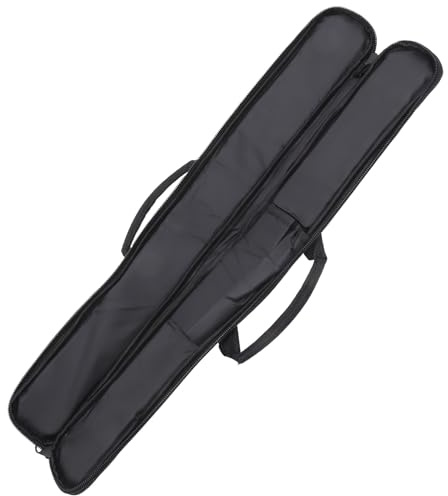 Flötentasche aus Oxford Stoff Leicht Tragbar mit Innennetz für Bambusflöte | Schwarz, Praktische Aufbewahrungslösung, Kompakt für Unterwegs, Schützt Beim Transport und Ordnet Zubehör Zufällige Farbe
