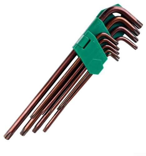 - Set di chiavi Torx T50 a doppia estremità per cacciavite Torx con 9 chiavi in acciaio al cromo vanadio per riparazione auto e macchina