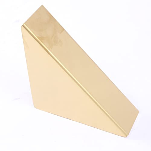 Vergoldeter Serviettenhalter aus Edelstahl mit dreieckigem Standfuß,17 * 4,5 * 8,6 cm Serviettenspender Papier Servietten,Moderner Dreieck Tischhalter für Papiertücher und Stoffservietten