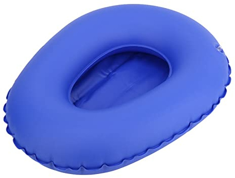 Garosa Bassin de Lit Gonflable, Urinoir Médical en PU pour Personnes âgées Alitées avec Pompe à Air Bonus, Soulagement de la Pression Ergonomique, Doux et Résistant à L'usure