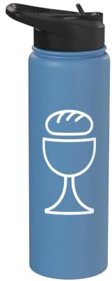 Holy Communion Chalice Bread Faith Graphic Stainless Steel Insulated Water Bottle