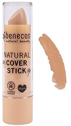 Benecos - natural beauty 95257 - cosmetici biologici di bellezza naturale - cover stick - alta copertura - senza talco - vegano - beige