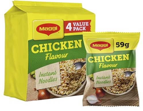 Maggi 3 Minute Noodles Chicken Flavour Multipack 4 x 59.2g