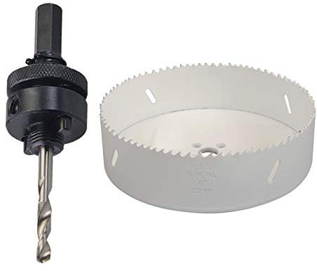 Dapetz ® Bi-Metal Holesaw, 152mm Hex Holesaw Arbor, 32-152mm