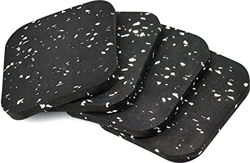 Yeonado rutschfeste Gummi-Pads 100 x 100 x 10 mm, 4 Stück, Gummipuffer, rutschfest, Möbel für Möbel, Bett, Waschmaschine und Trockner JZD-01
