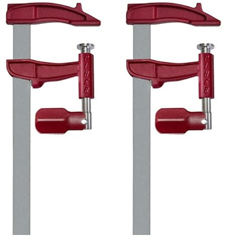 Piher Schraubzwinge Maxipress M | 2er Set | 1000kg Spannkraft | (25 cm)
