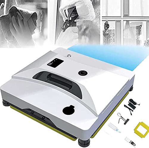 JIADUOFU Robot Limpiacristales Eléctrico,Limpiador De Ventanas Limpia Cristales Maquina con Aplicación Y Control Remoto,para Lavar Todas Superficies Lisas,rociador Automático,110V
