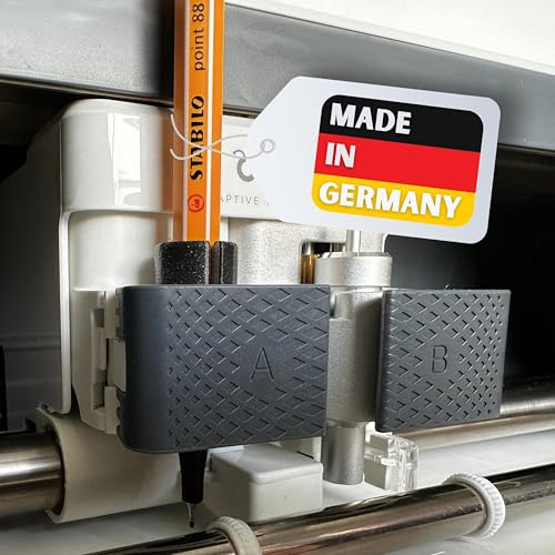 LADSPRINT® Adapter Stiftehalter passend für Cricut Maker, Maker3, Maker4, Explore 1-3 und Air 1-2 | 100% Passgenau | Stift-Adapter | Passend für Stabilo 0.4 Point88+68
