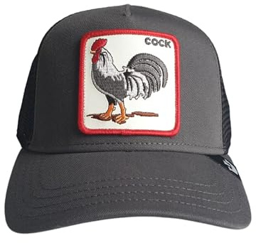 Goorin Bros. The Cock 101-0378-Grey Cap mit synthetischem Visier, Dunkelgrau, Einheitsgröße, dunkelgrau, One size