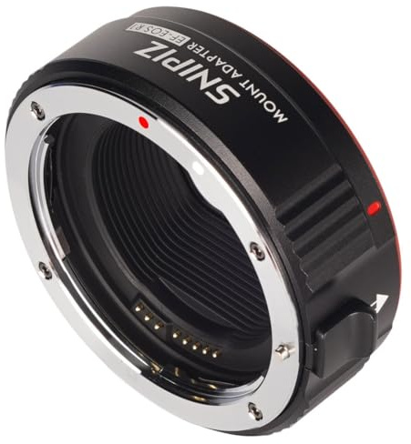 EF-EOS R Lens Mount Adapter Auto-Focus Lens Converter Compatible with Canon EF/EF-S Series Lens and EOS R, RP, R3, R5, R6, R6II, R7, R8, R10, R50, R100 Cameras